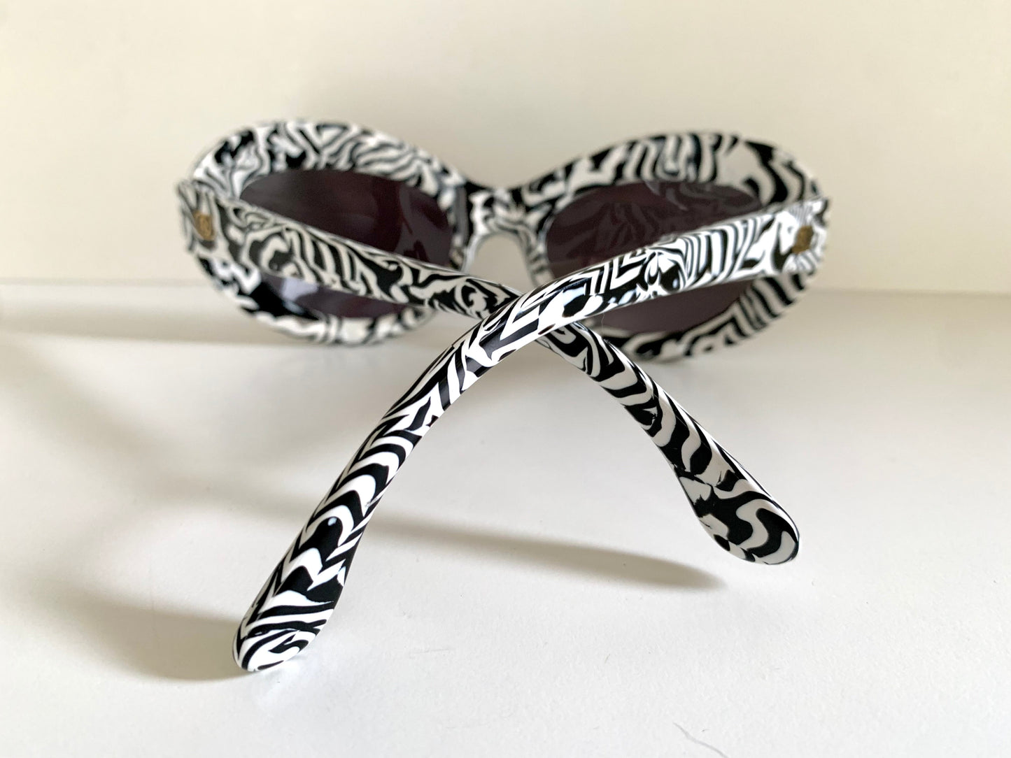 Vintage Nouvelle Vague sunglasses - S.164 Fantasy zebra frames