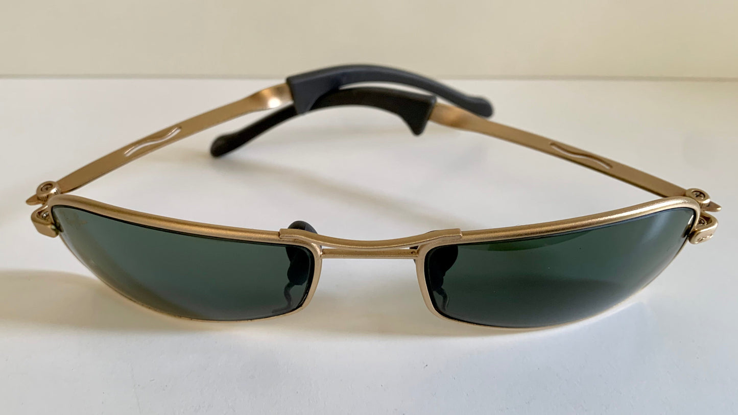 Ray Ban B&L Orbs Axis Square matte gold W2023 vintage sunglasses