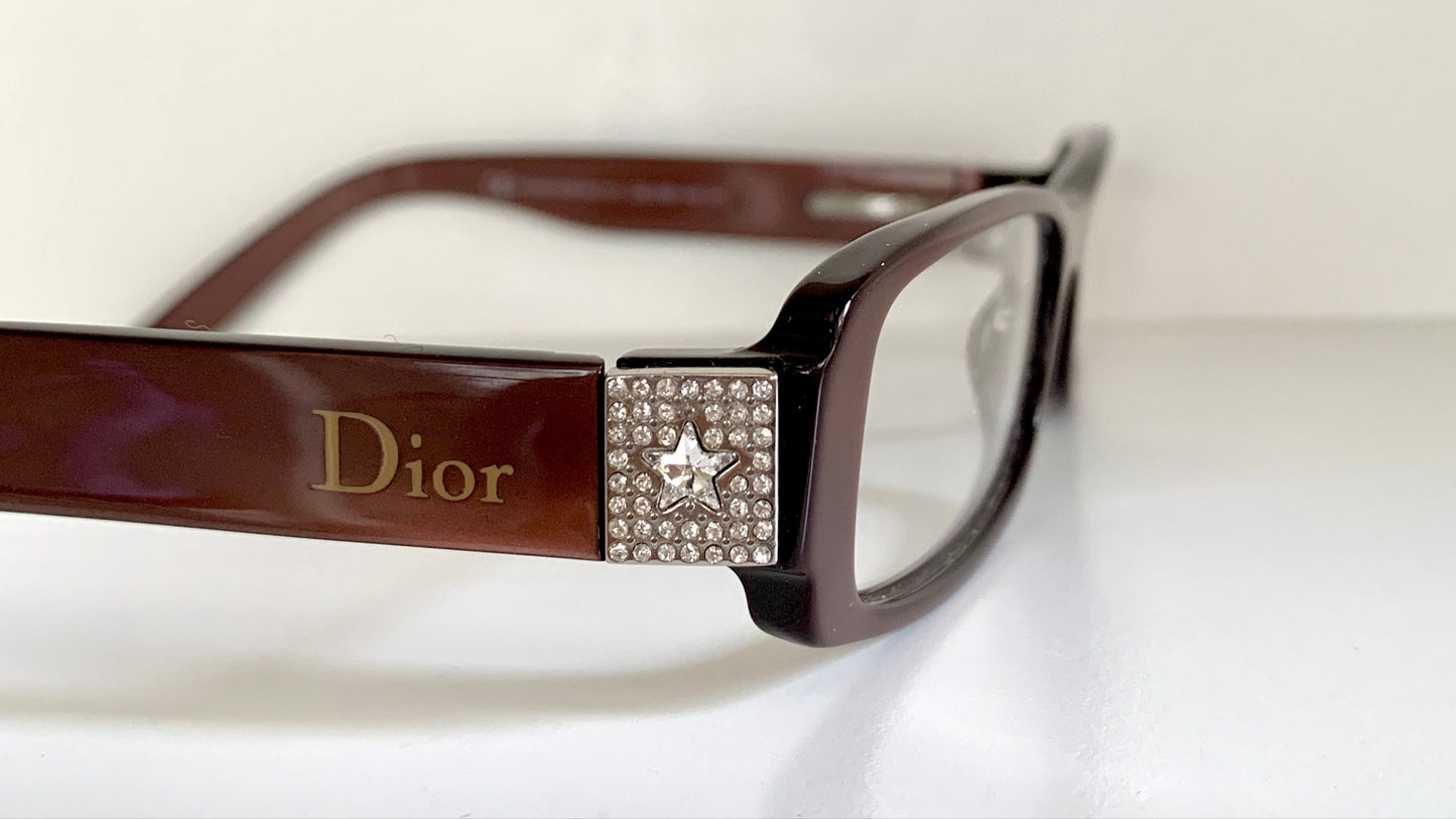 Christian Dior 00s Vintage glasses - 3101 strass star frames