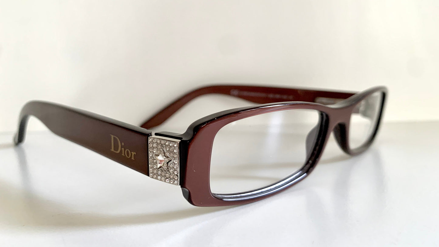 Christian Dior 00s Vintage glasses - 3101 strass star frames