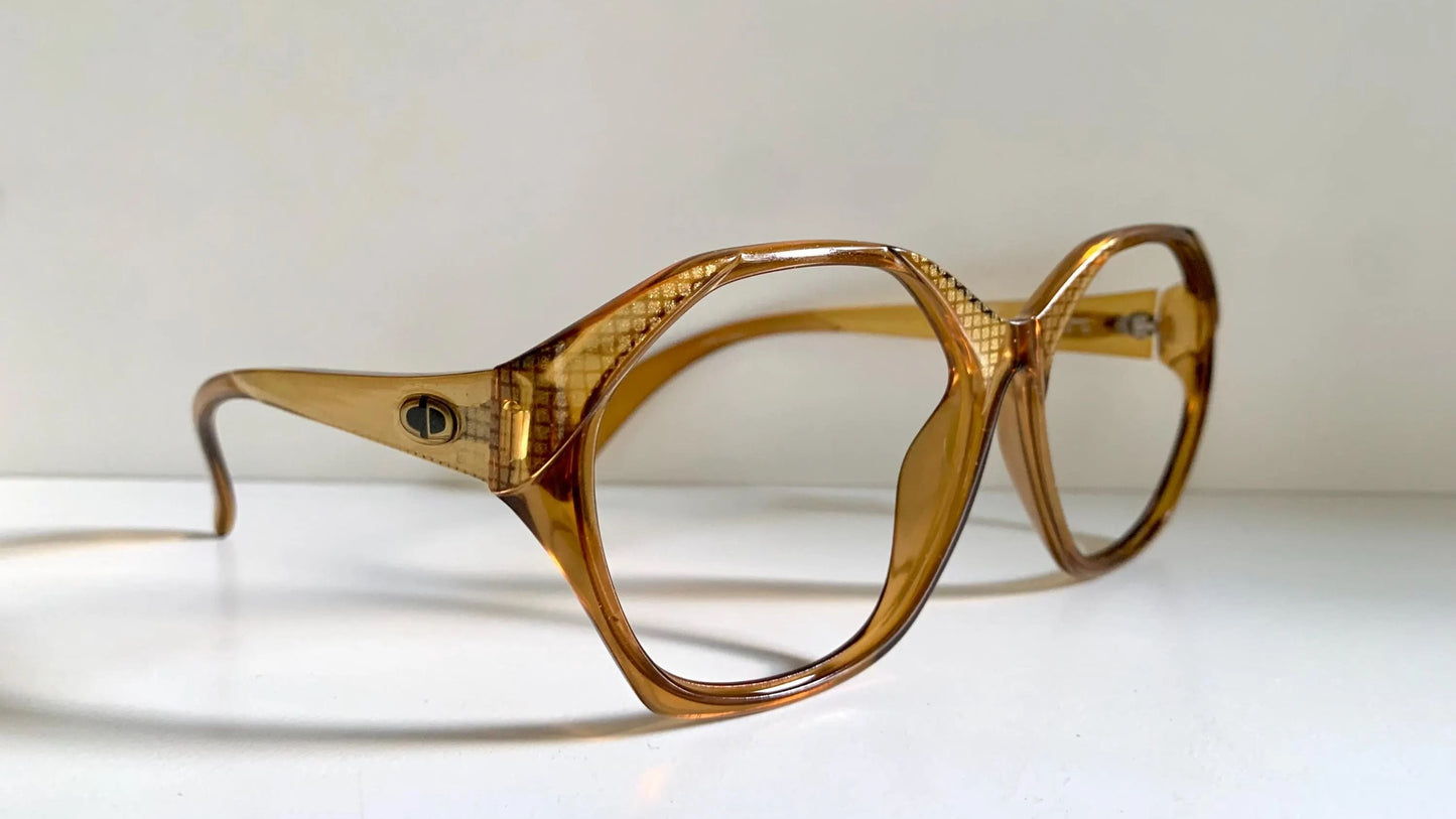 Christian Dior Vintage glasses - 2178 yellow acetate 80s frames