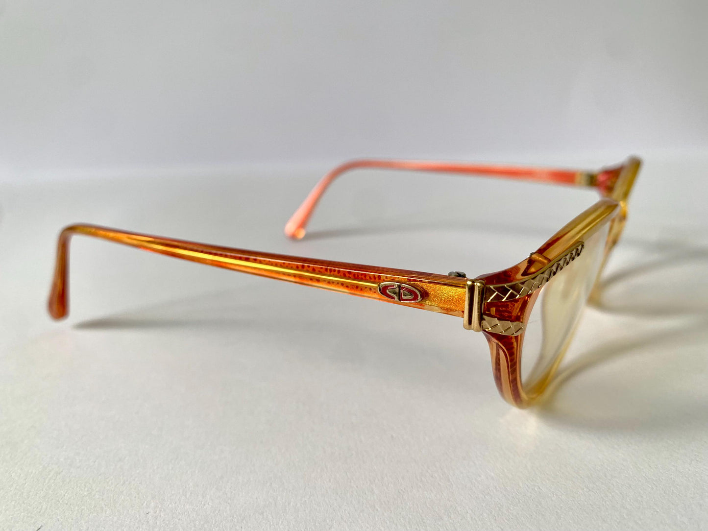 Christian Dior 80s vintage glasses - 2735 yellow and red frames