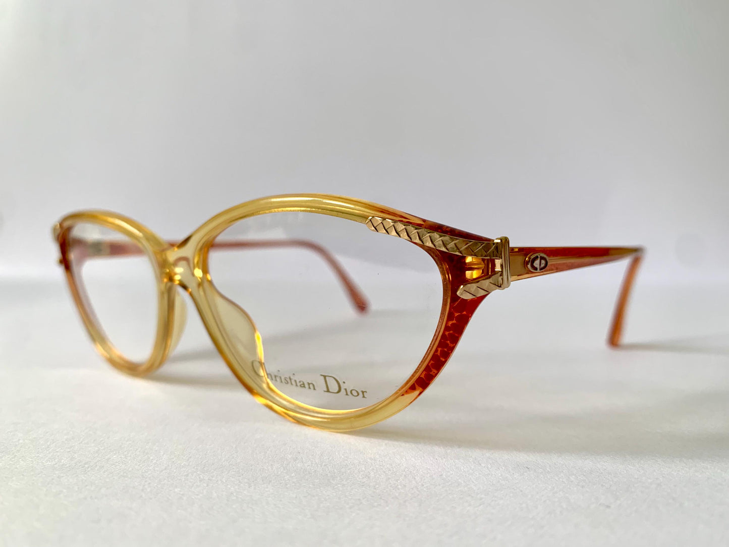 Christian Dior 80s vintage glasses - 2735 yellow and red frames