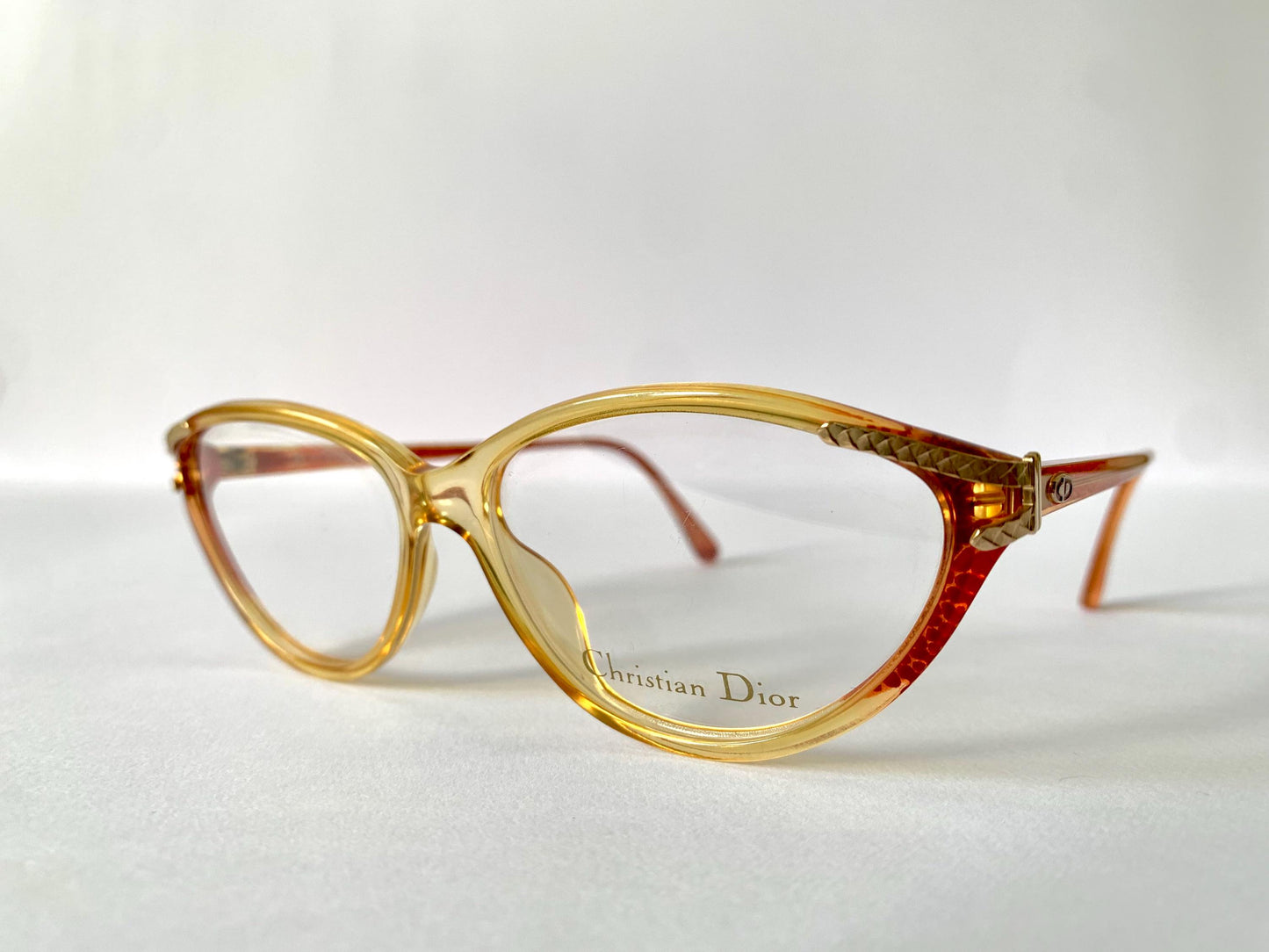 Christian Dior 80s vintage glasses - 2735 yellow and red frames