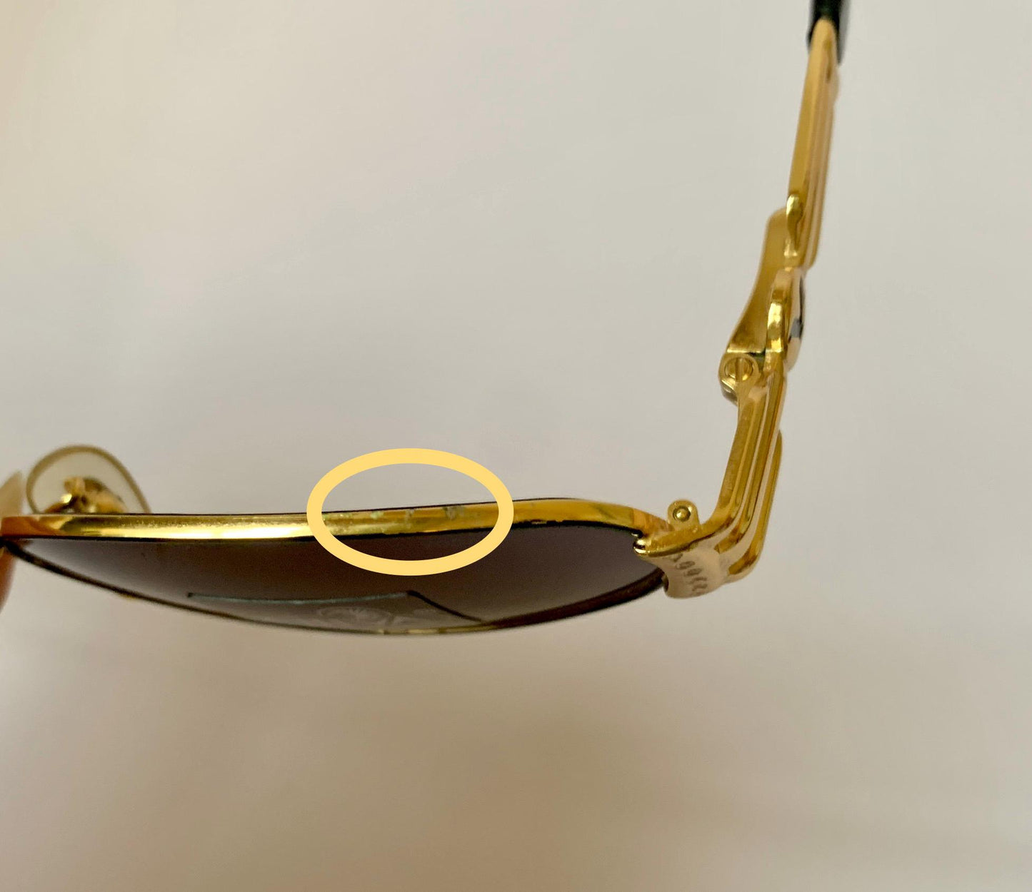 Vogart by Police 90s vintage sunglasses - oval golden frame