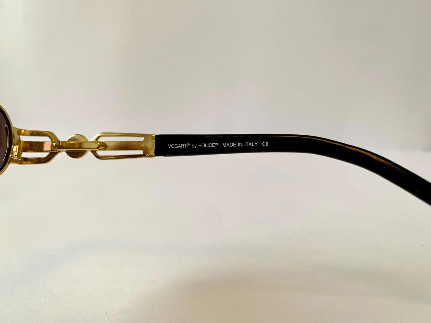 Vogart by Police 90s vintage sunglasses - oval golden frame