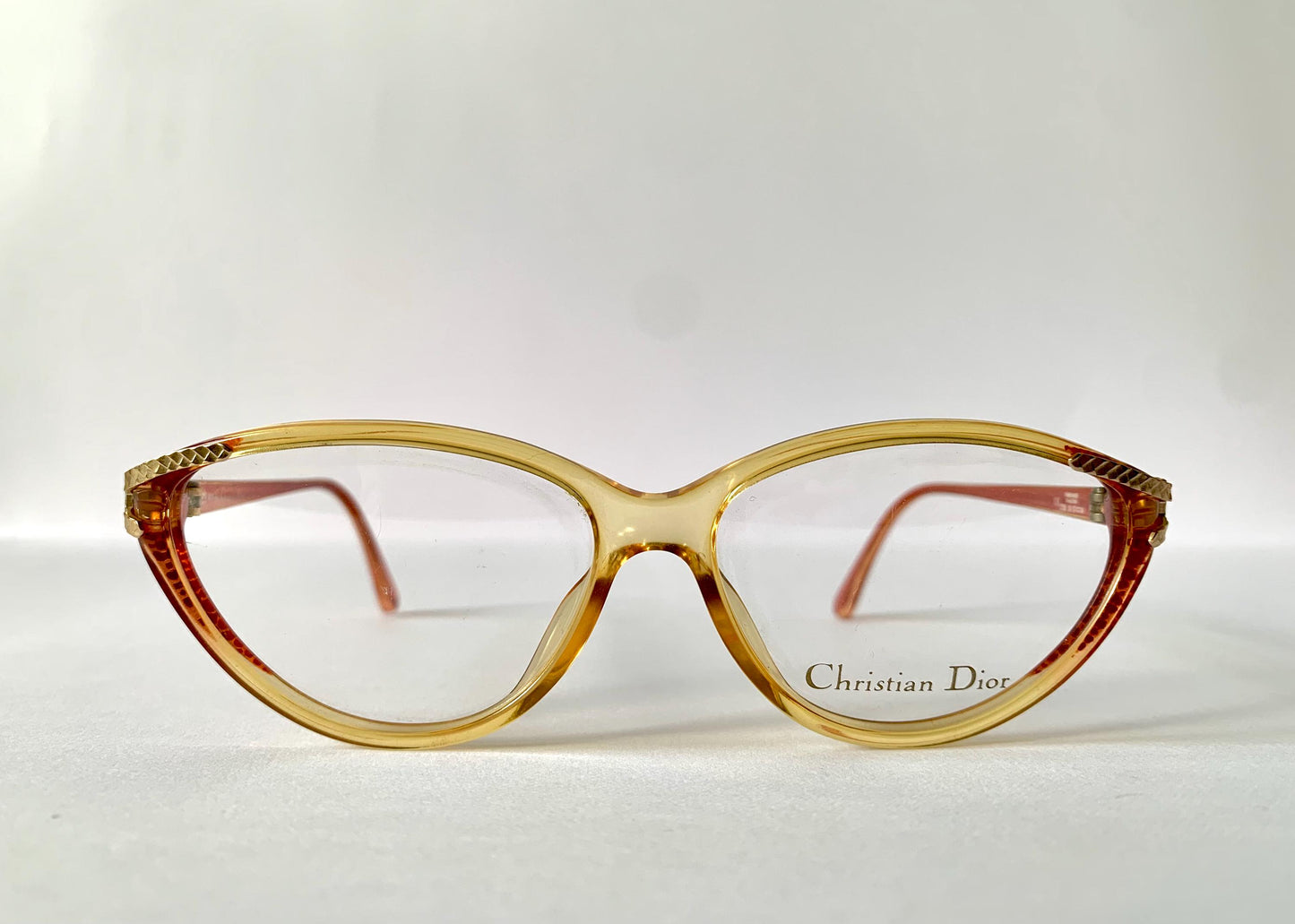 Christian Dior 80s vintage glasses - 2735 yellow and red frames