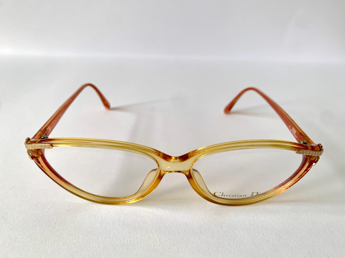 Christian Dior 80s vintage glasses - 2735 yellow and red frames