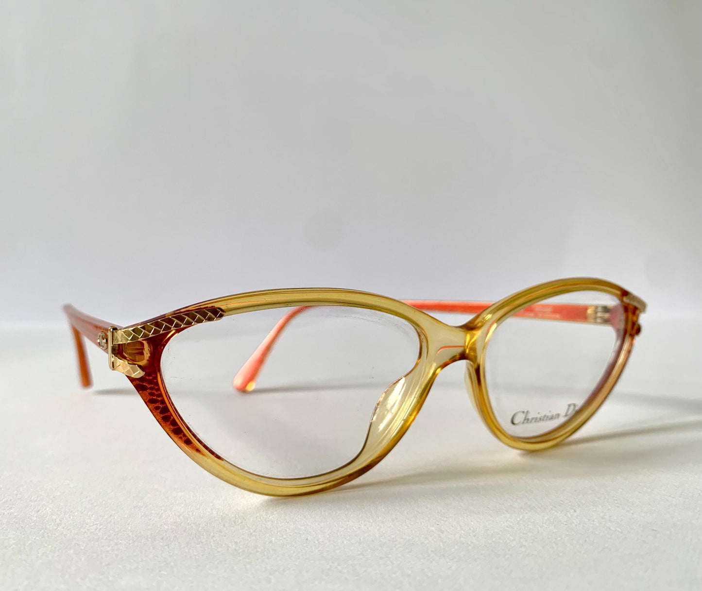 Christian Dior 80s vintage glasses - 2735 yellow and red frames