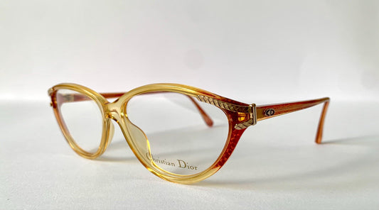 Christian Dior 80s vintage glasses - 2735 yellow and red frames