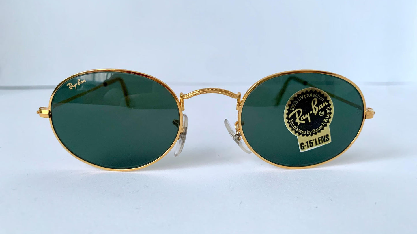 Vintage Ray Ban B&L USA sunglasses - W0976 Classic Oval Gold