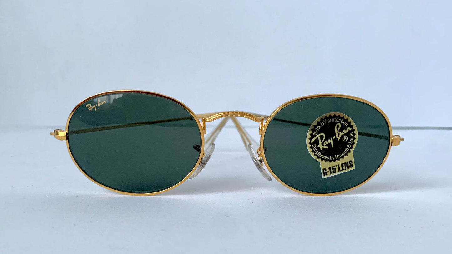 Vintage Ray Ban B&L USA sunglasses - W0976 Classic Oval Gold