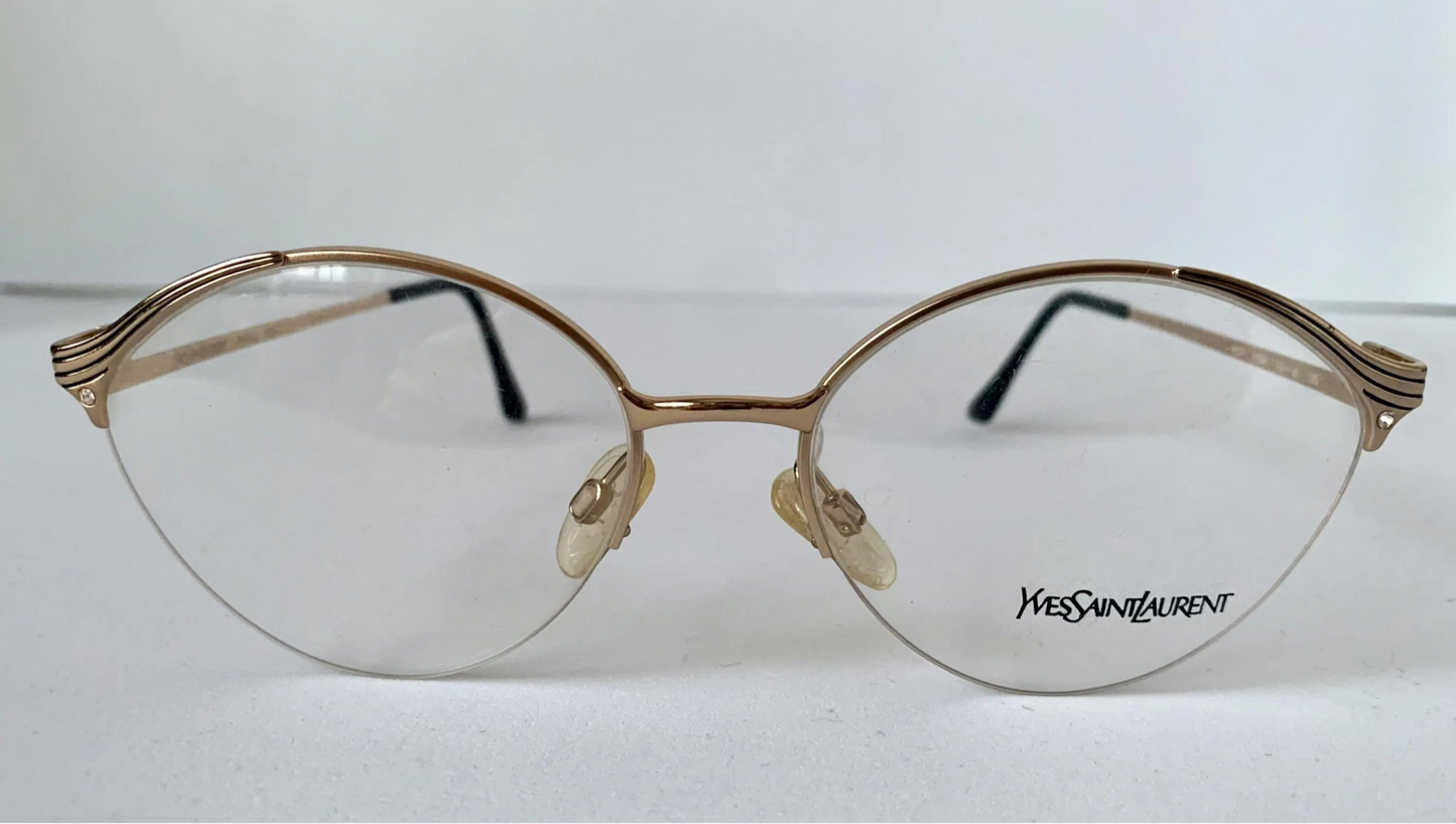 Yves Saint Laurent vintage glasses - 80s gold metal frames