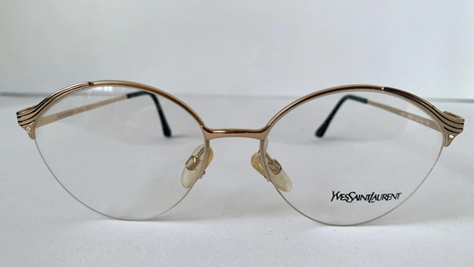 Yves Saint Laurent vintage glasses - 80s gold metal frames