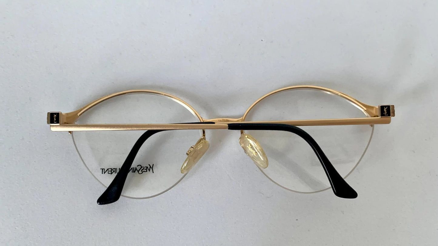 Yves Saint Laurent vintage glasses - 80s gold metal frames