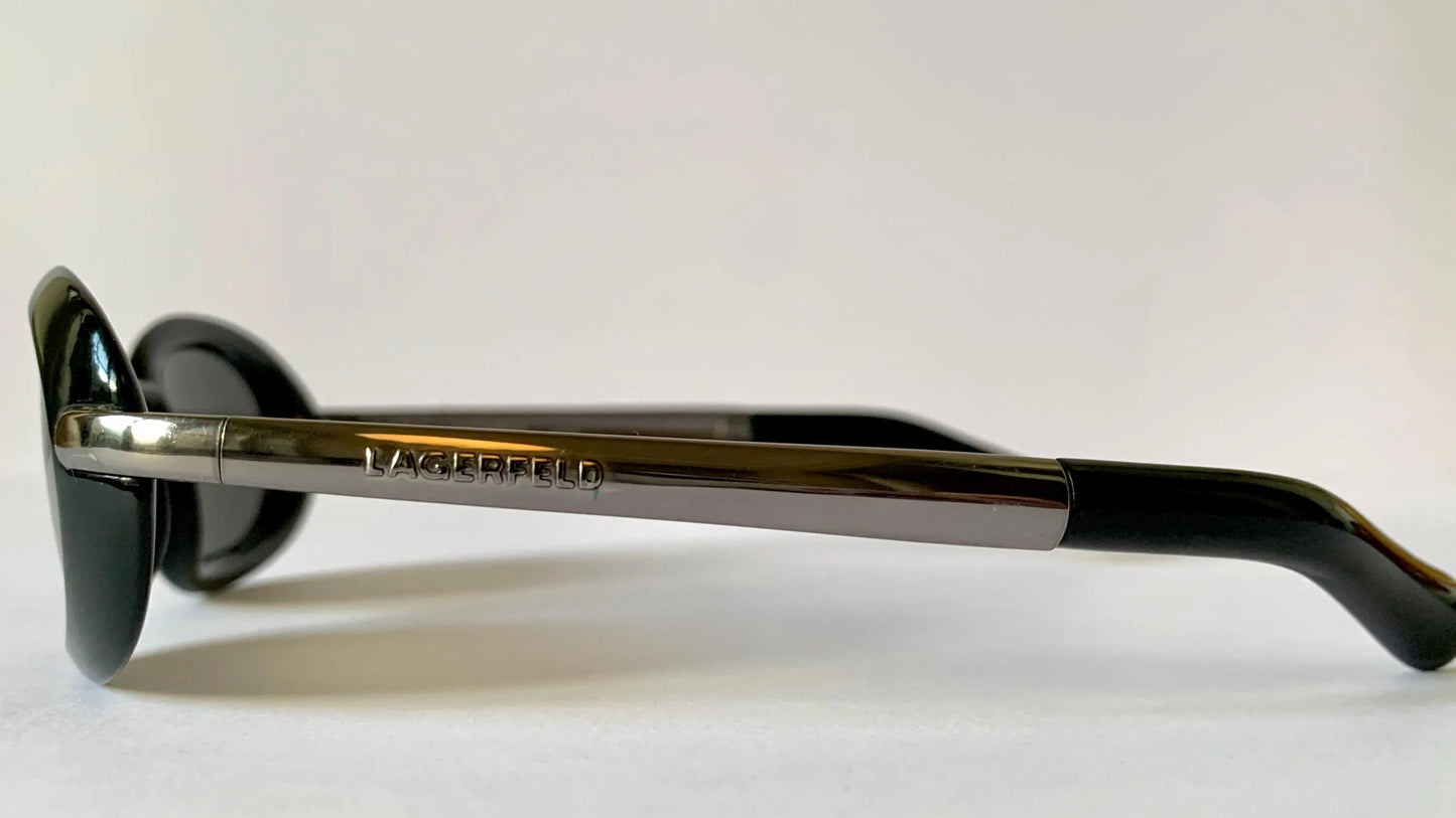 Lagerfeld vintage sunglasses - oval wrap frames