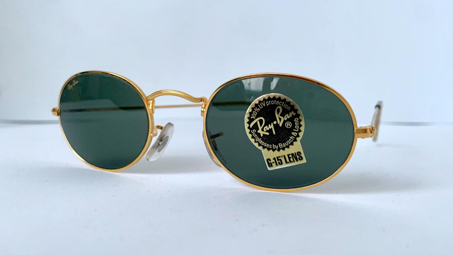 Vintage Ray Ban B&L USA sunglasses - W0976 Classic Oval Gold