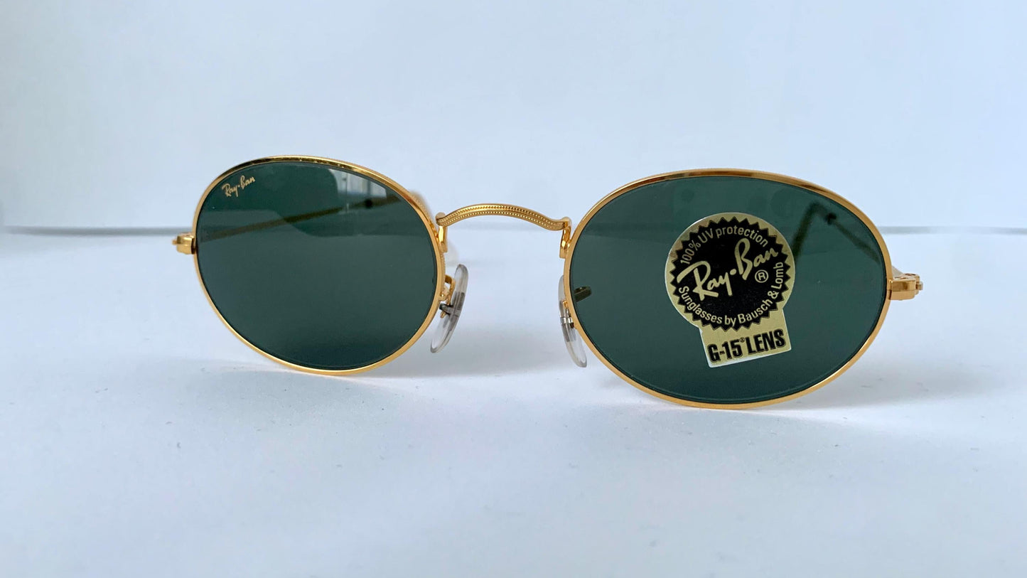 Vintage Ray Ban B&L USA sunglasses - W0976 Classic Oval Gold
