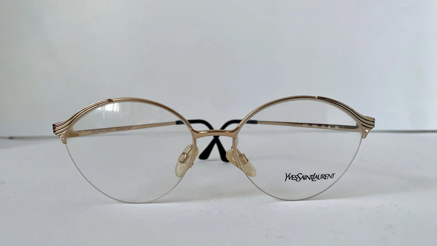 Yves Saint Laurent vintage glasses - 80s gold metal frames