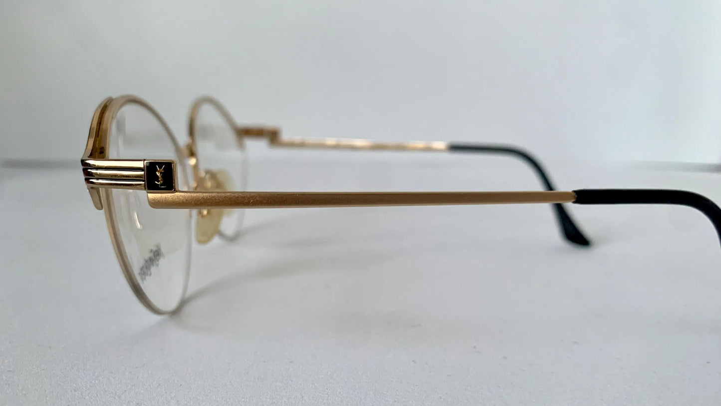 Yves Saint Laurent vintage glasses - 80s gold metal frames