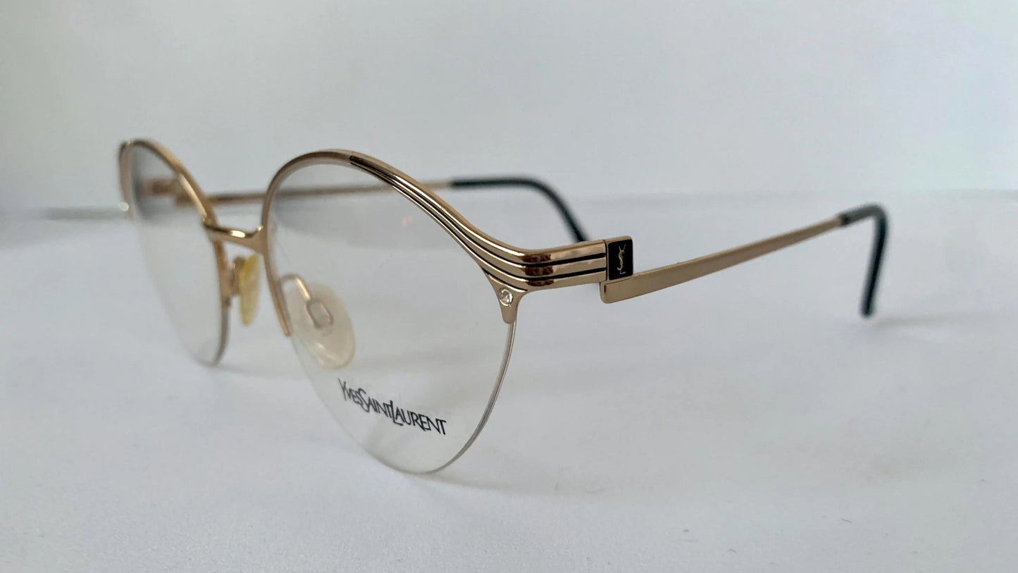 Yves Saint Laurent vintage glasses - 80s gold metal frames