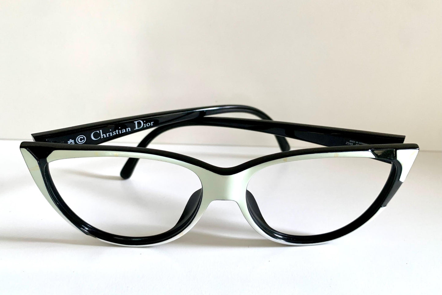 Christian Dior 80s Vintage glasses - 2349 black and white frames