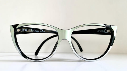 Christian Dior 80s Vintage glasses - 2349 black and white frames