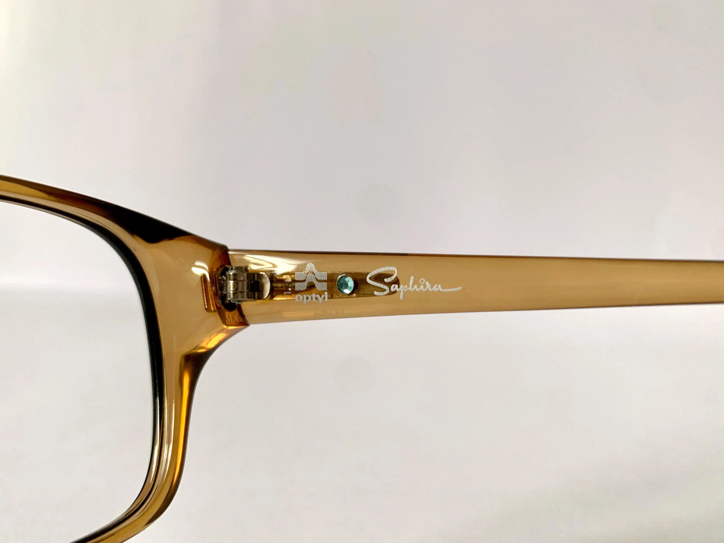 Saphira 80s glasses - square brown frames
