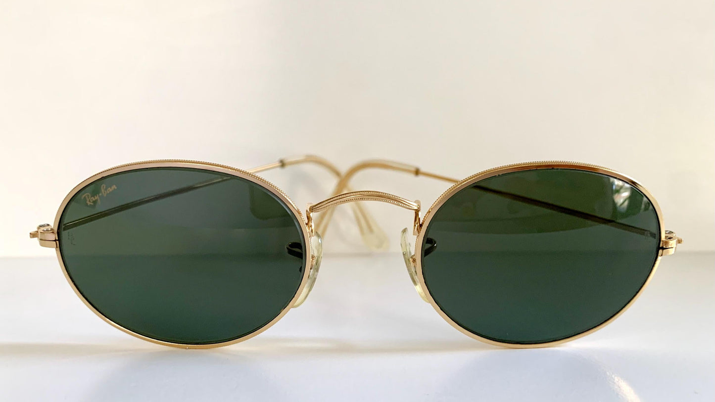 Ray Ban B&L USA vintage sunglasses - W0976 Classic Oval Gold