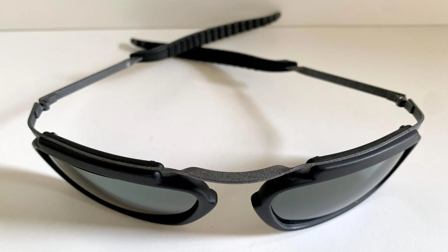 Ray Ban B&L Orbs Square black matte and silver vintage sunglasses