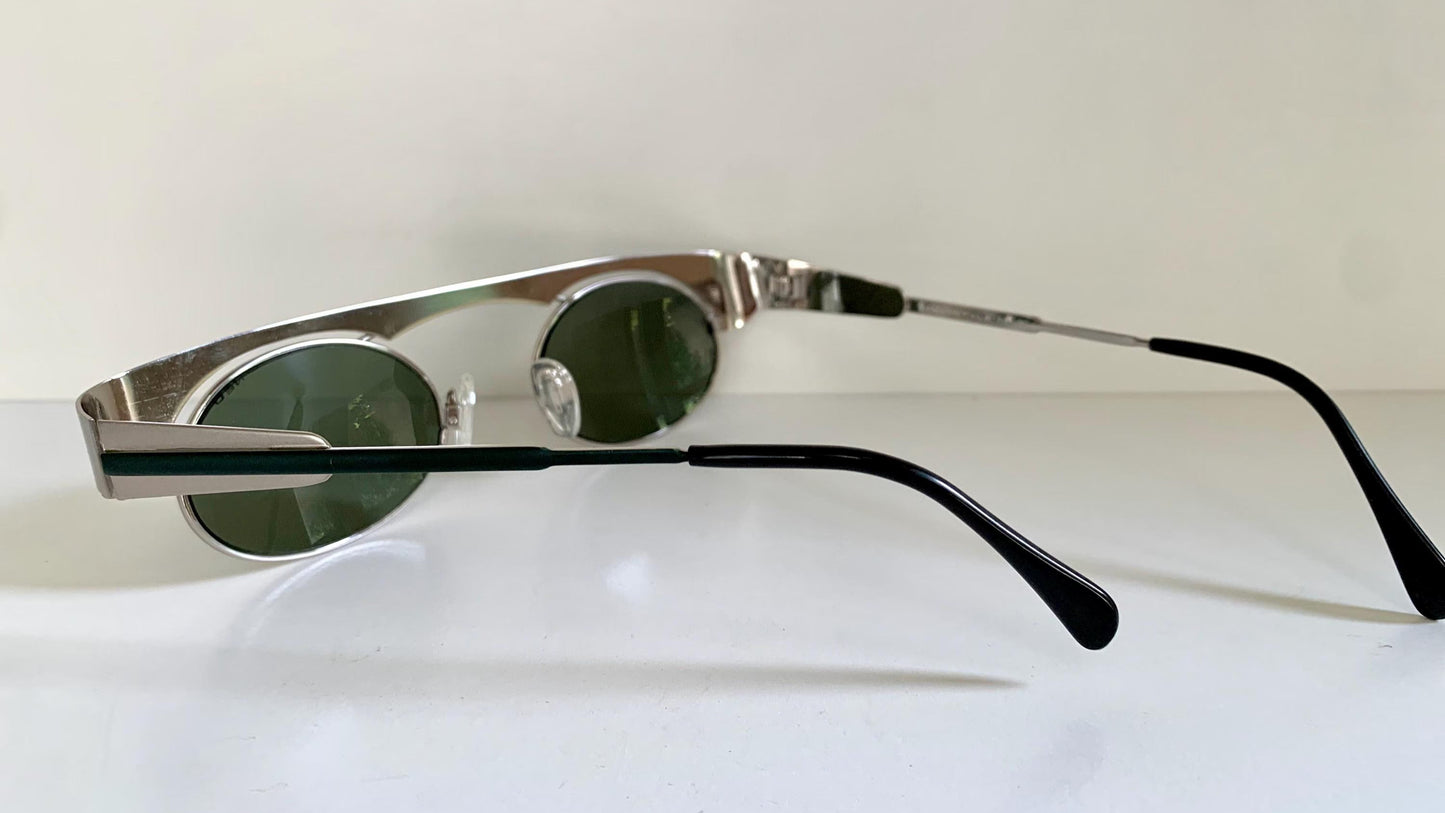 Neostyle Holiday vintage sunglasses - 967 silver and green frame