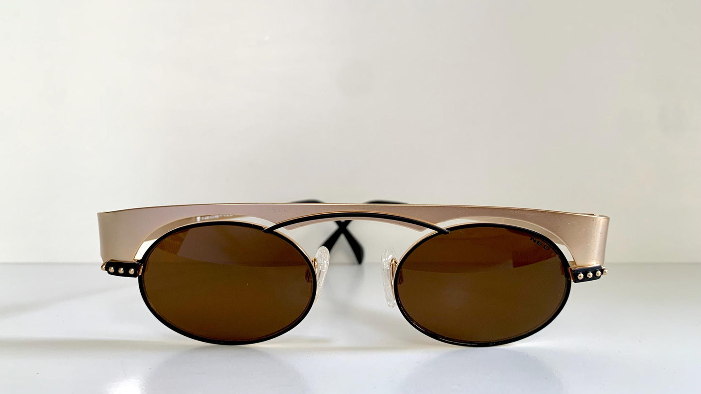 Neostyle holiday vintage sunglasses - 967 gold and black frame
