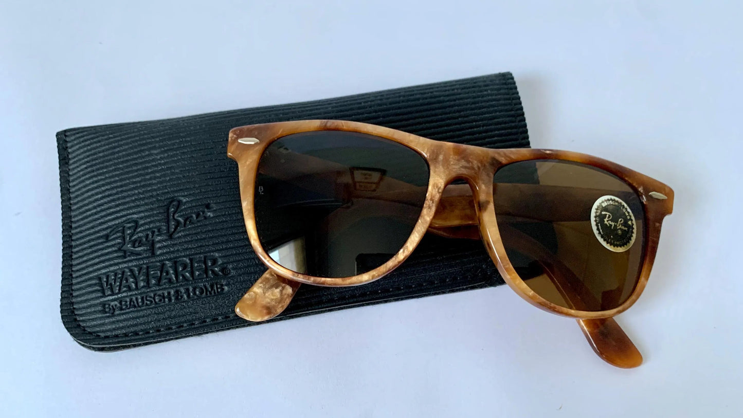 Ray Ban B&L USA vintage sunglasses - Wayfarer II Blonde Frost limited edition