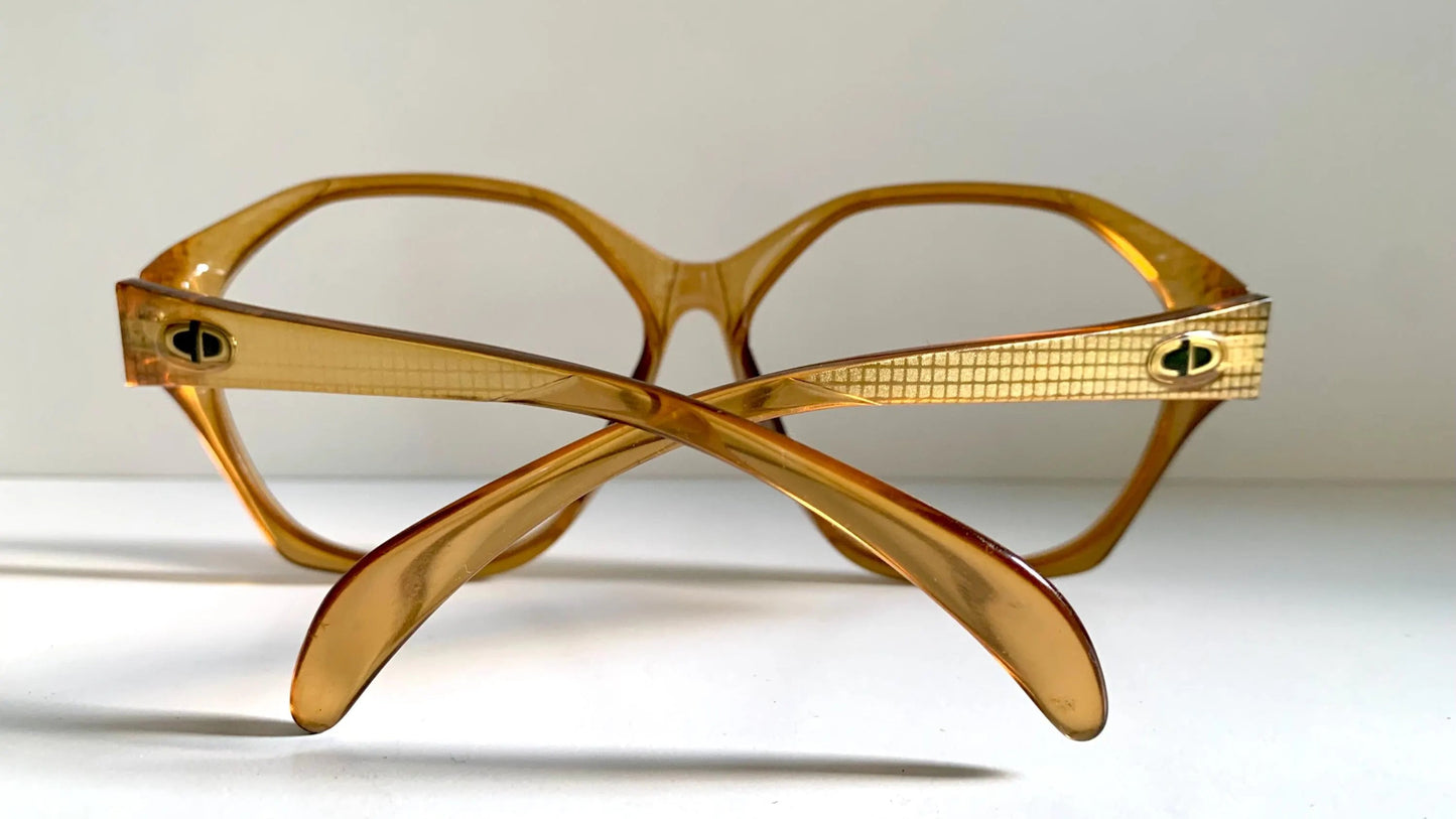 Christian Dior Vintage glasses - 2178 yellow acetate 80s frames