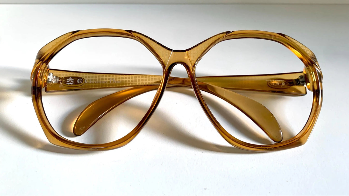 Christian Dior Vintage glasses - 2178 yellow acetate 80s frames
