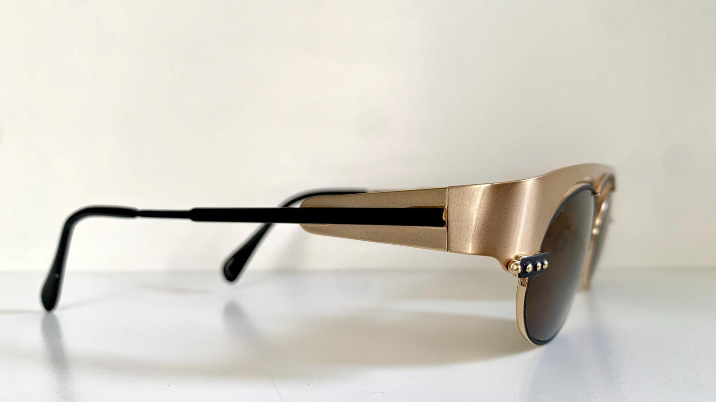 Neostyle holiday vintage sunglasses - 967 gold and black frame