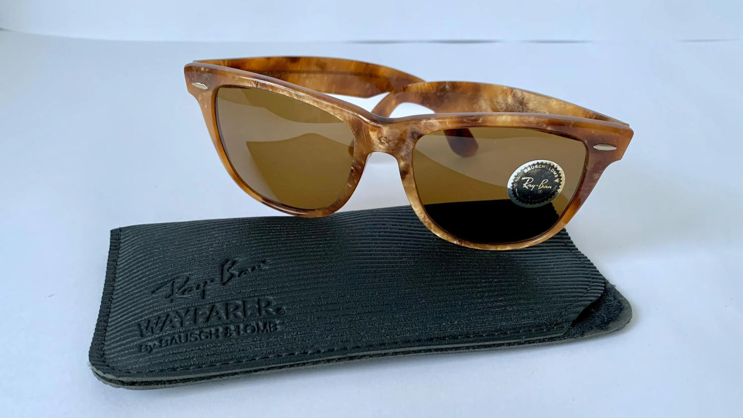 Ray Ban B&L USA vintage sunglasses - Wayfarer II Blonde Frost limited edition