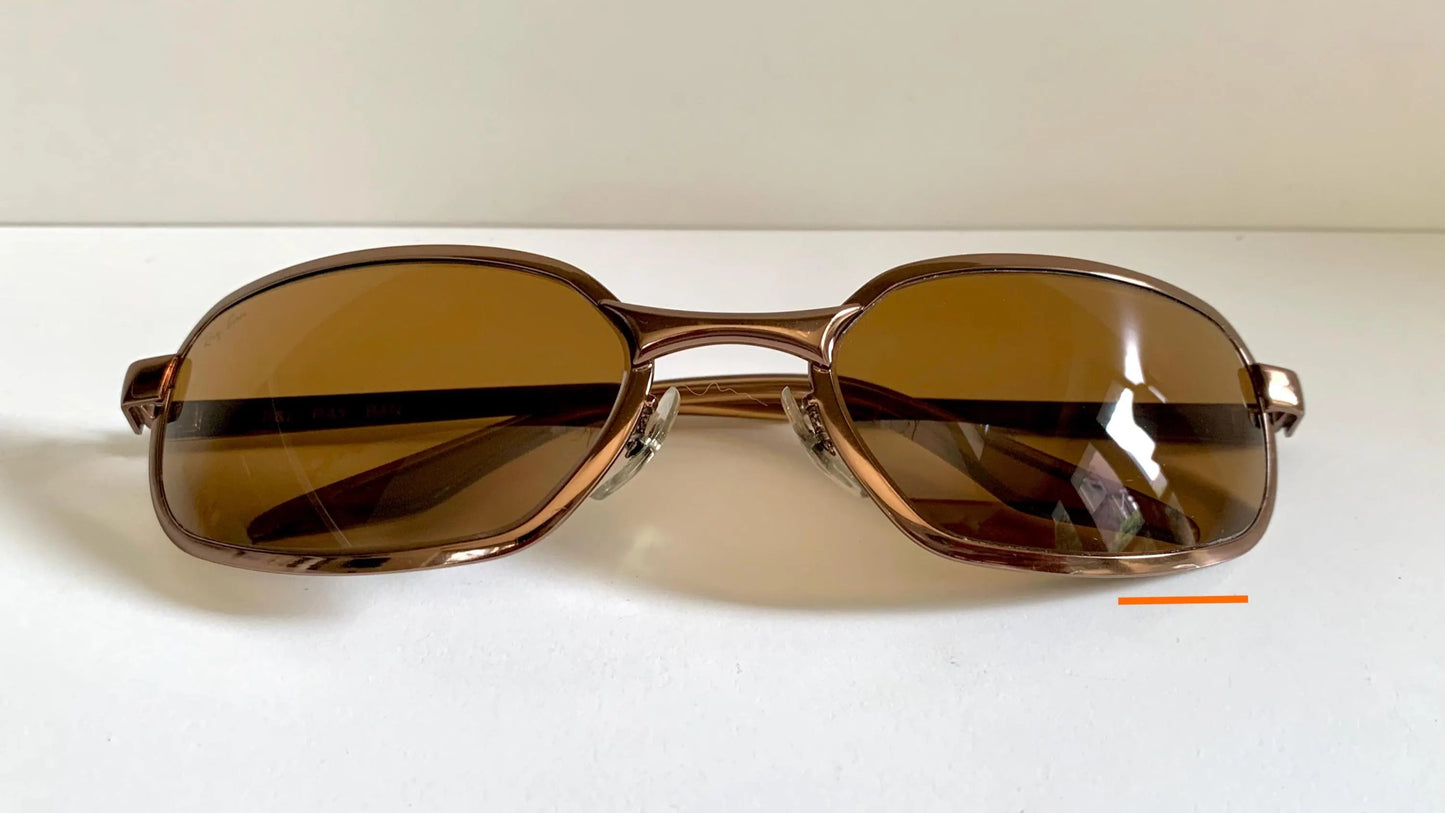 Ray Ban B&L USA vintage sunglasses - W2643 Sidestreet Mondo bronze rectangle frame