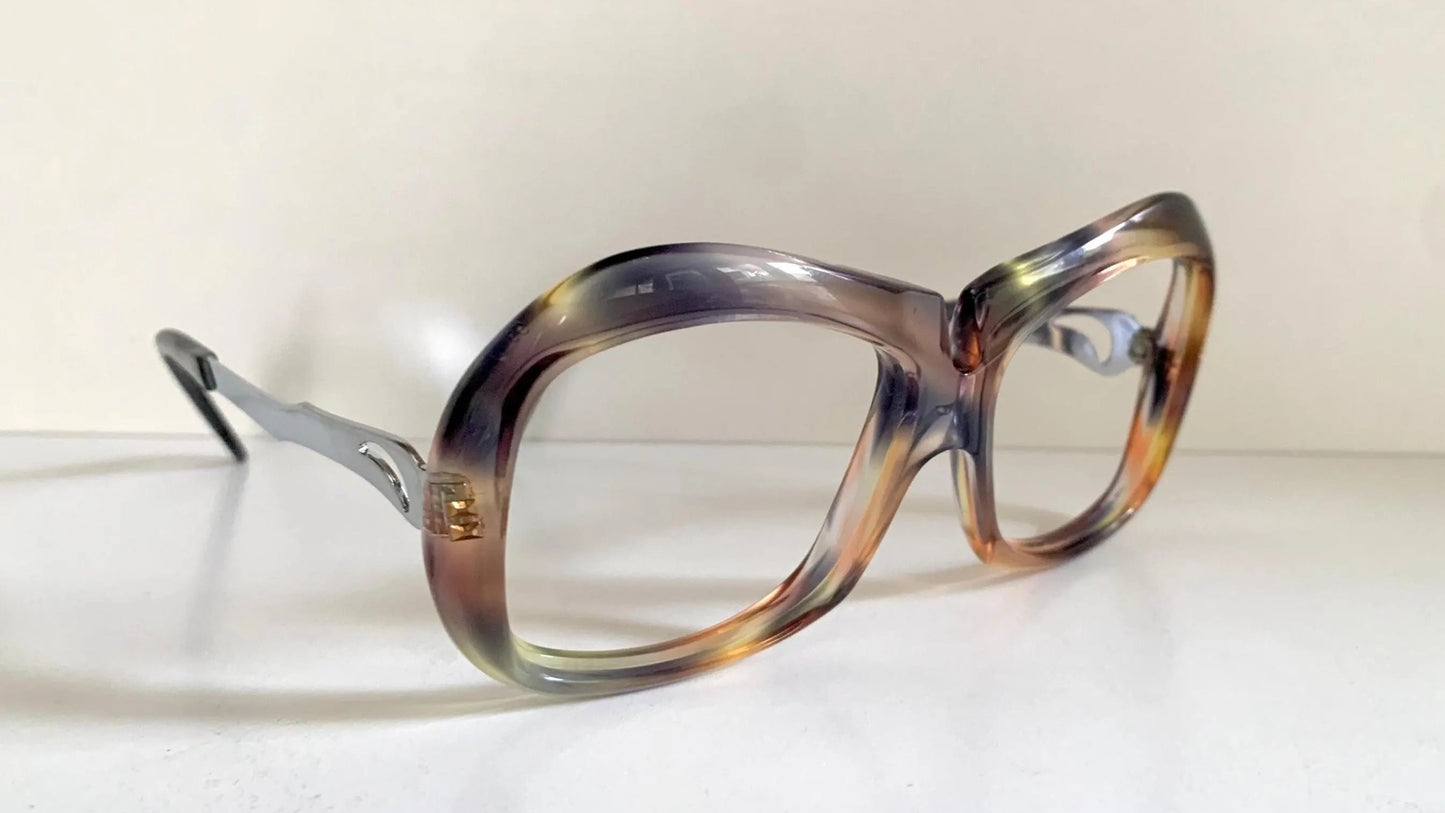 Luxottica vintage frame - 70s NOS original glasses - Small/narrow faces