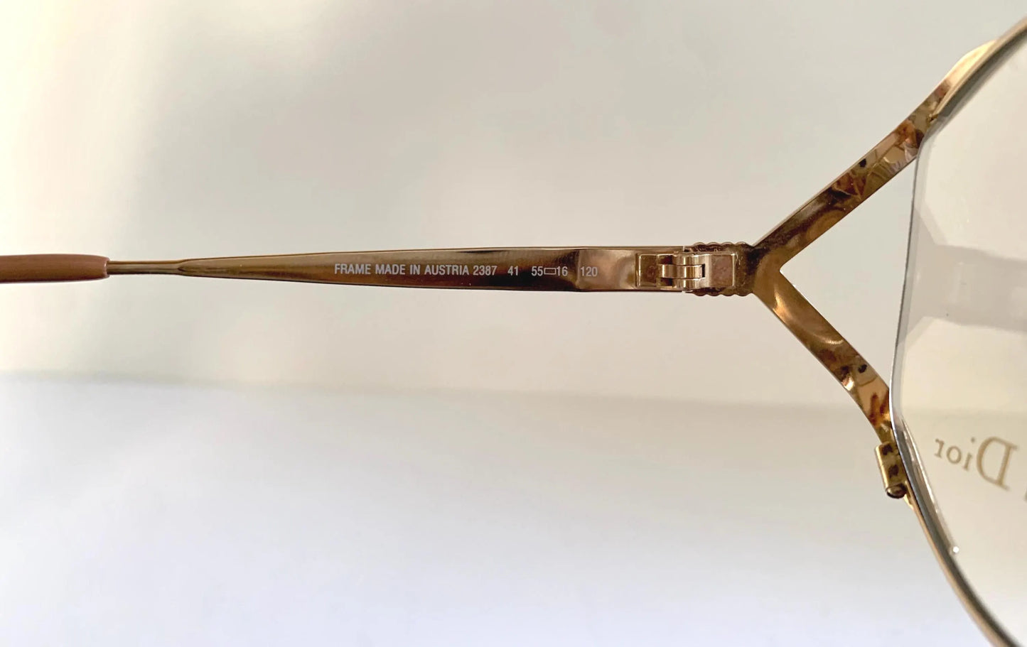 Christian Dior Vintage glasses - 2387 golden metal frames
