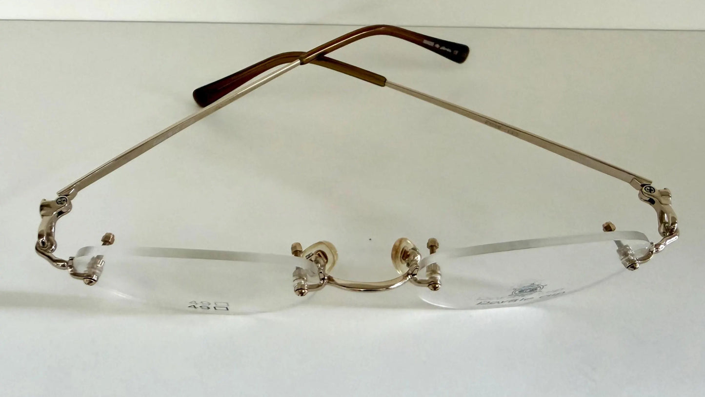 Royale Cup 80s vintage glasses -gold rimless frame