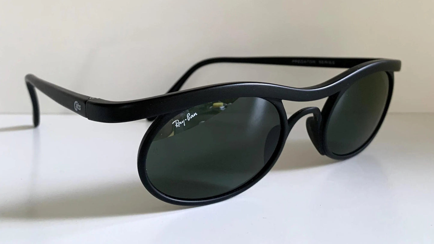 Ray Ban B&L USA 90s vintage sunglasses - Cats Predator Series matte black frame