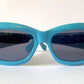 Gianni Versace vintage 90s sunglasses - 417/P 938 blue leather frames