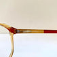 Christian Dior 80s vintage glasses - yellow and red frame