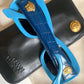 Gianni Versace vintage 90s sunglasses - 417/P 938 blue leather frames