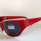 Yves Saint Laurent 00s sunglasses - 6505 red frame YSL logos