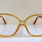Christian Dior 80s vintage glasses - yellow and red frame