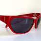Yves Saint Laurent 00s sunglasses - 6505 red frame YSL logos