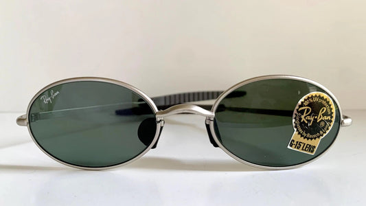 Ray Ban B&L USA NOS vintage sunglasses - W2389 Orbs silver matte frame