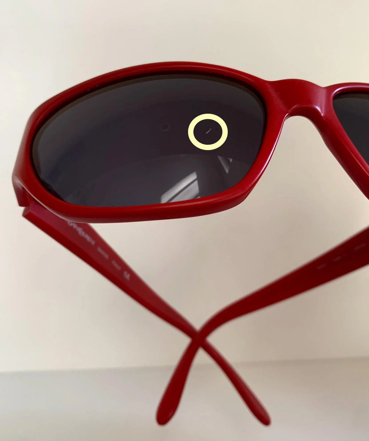Yves Saint Laurent 00s sunglasses - 6505 red frame YSL logos